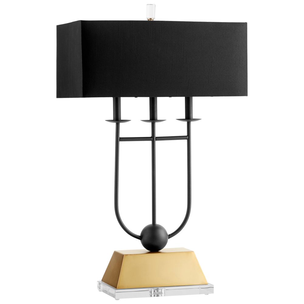 Cyan Designs 10983 Euri Table Lamp in Black and Gold