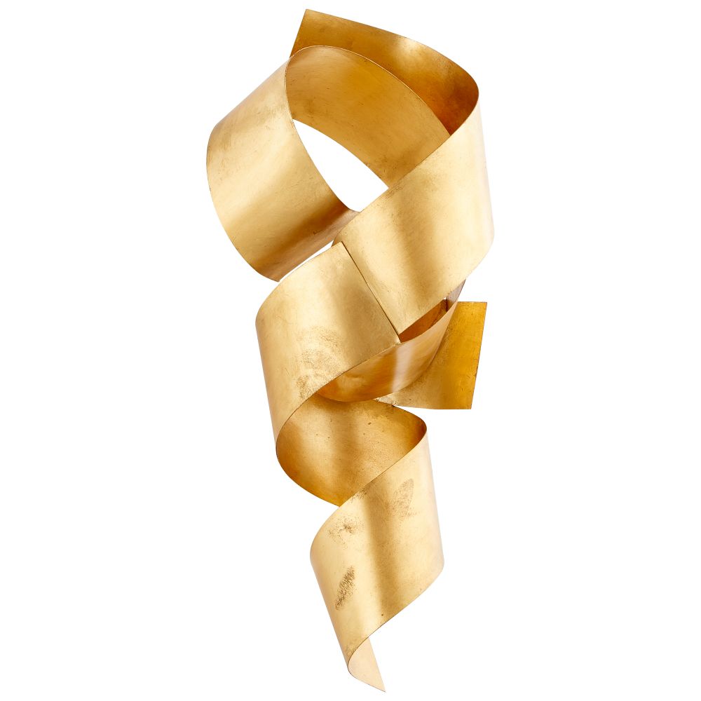 Cyan Designs 10987 Ribbons Sculpture in Gold Leaf