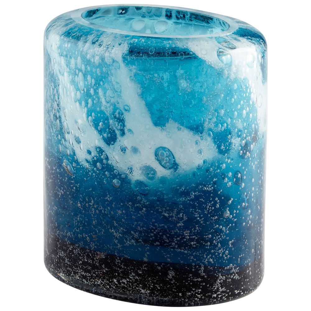 Cyan Designs 11065 Small Spruzzo Vase in Blue