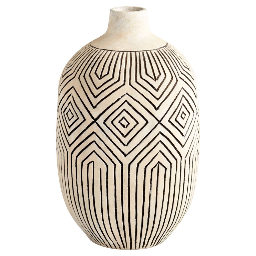 Cyan Design 11122 Small Light Labyrinth Vase in White
