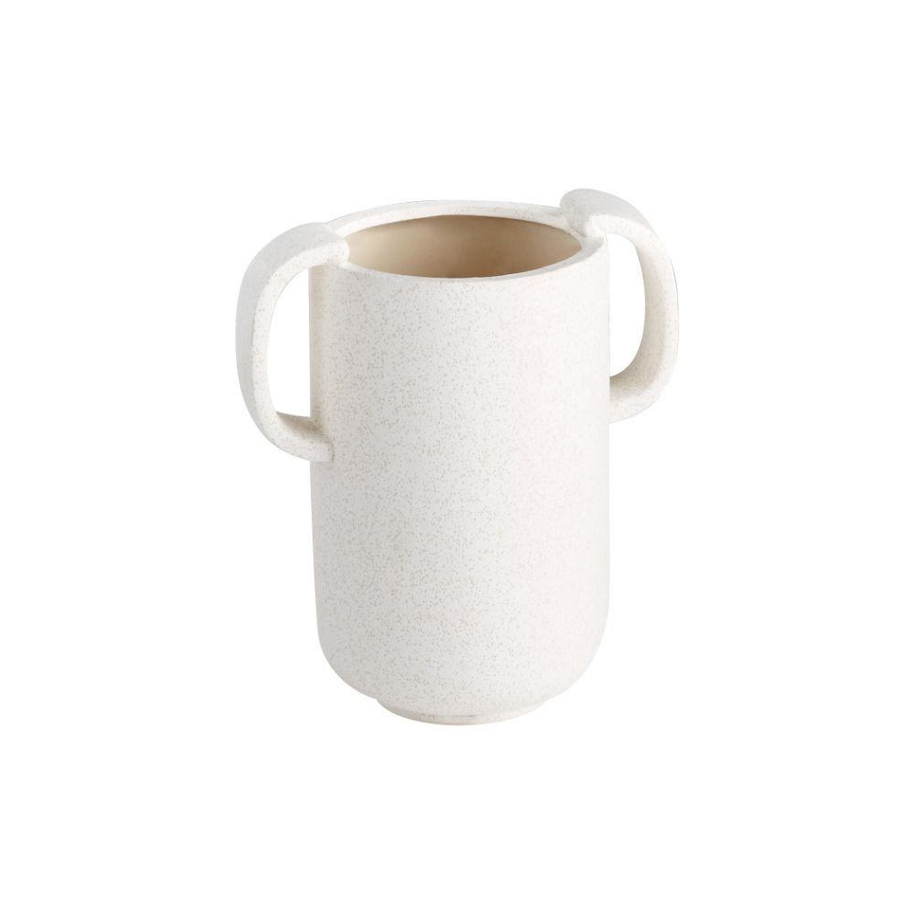 Cyan Design 11190 Small Dusty Miller Vase in White