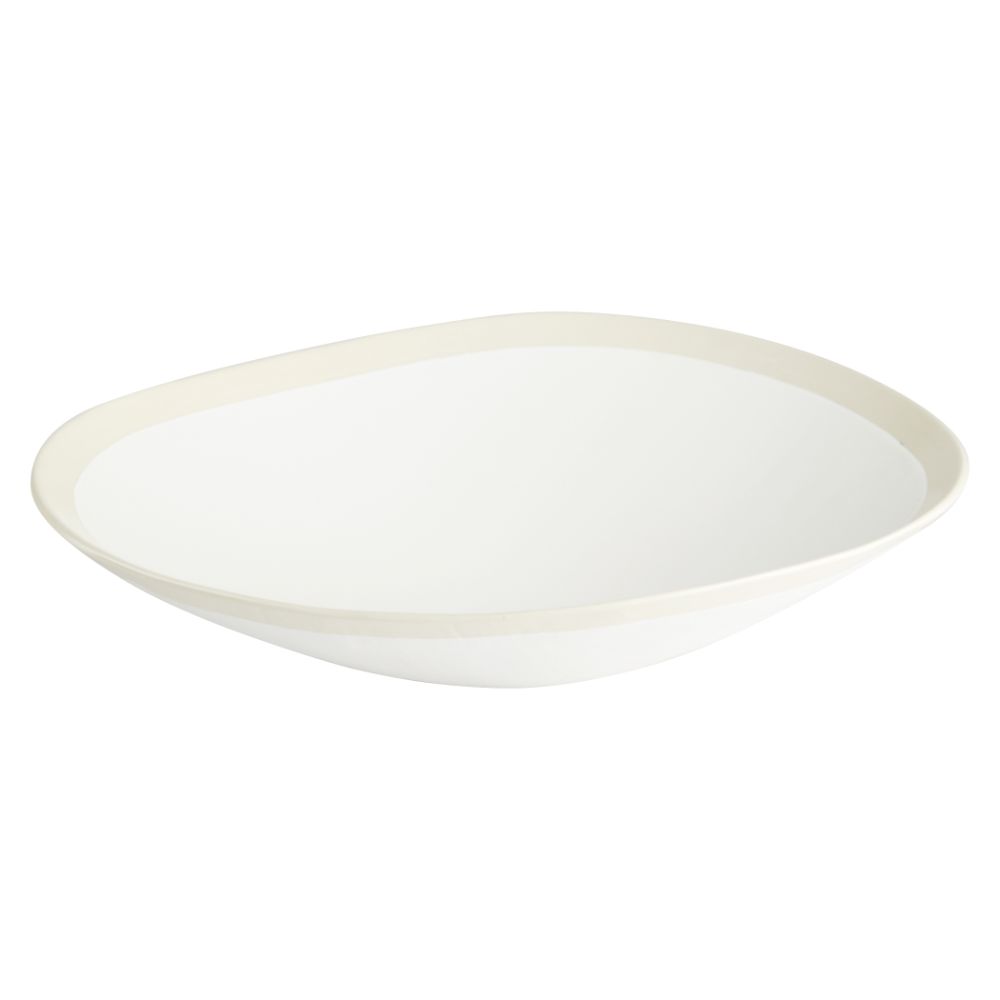 Cyan 11213 Large Laura Bowl  in White Ceramic