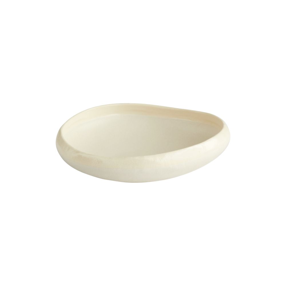 Cyan 11214 Small Elon Bowl in White Ceramic