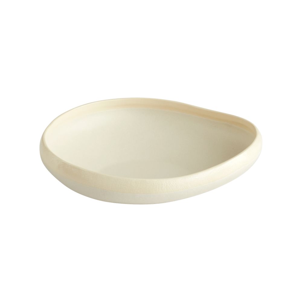 Cyan 11215 Medium Elon Bowl in White Ceramic