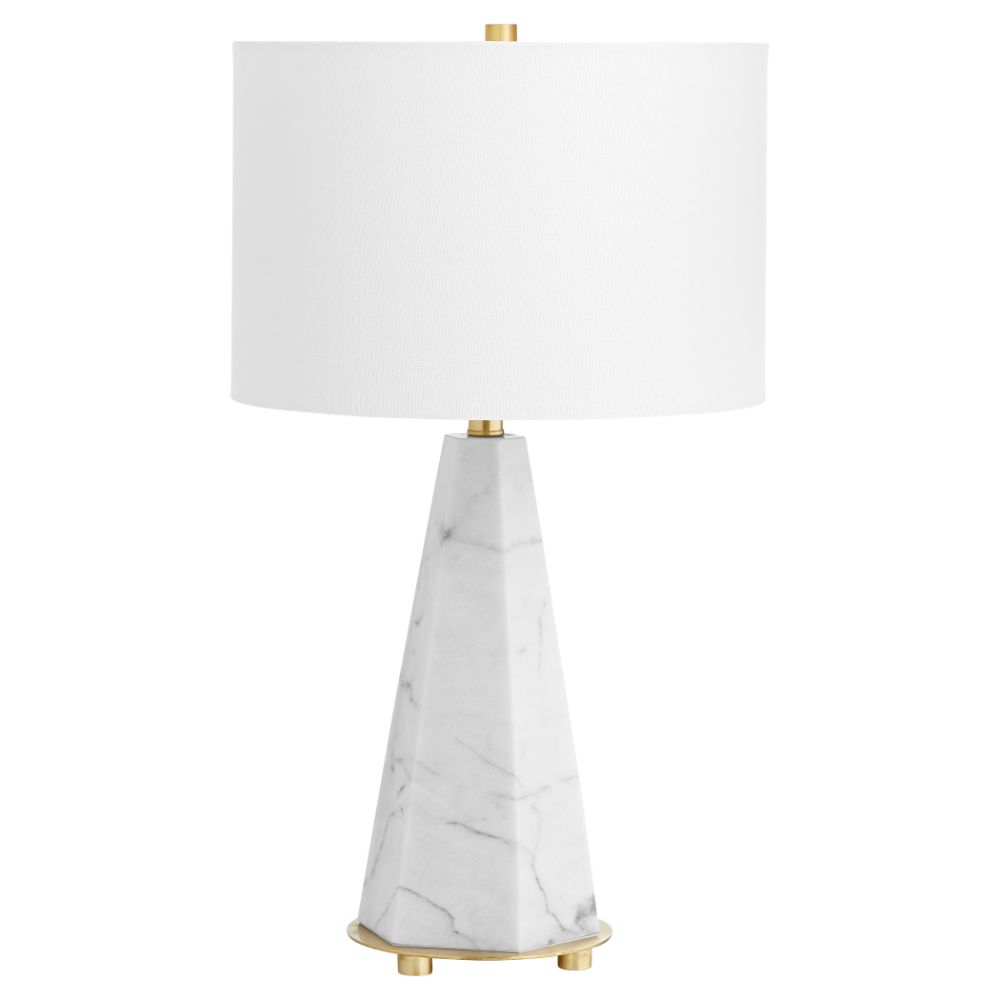 Cyan Design 11217 Opaque Storm Table Lamp in White