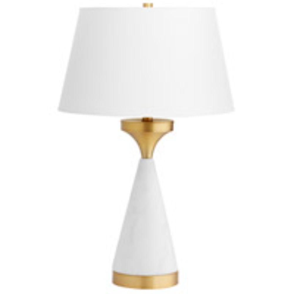 Cyan Design 11220 Solid Snow Table Lamp in White