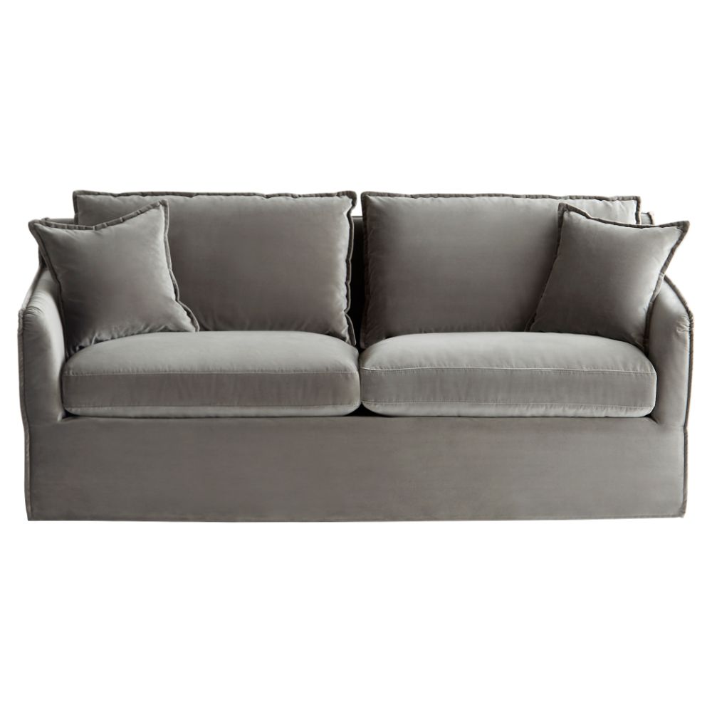Cyan 11377 Soventa Sofa  in Grey Velvet