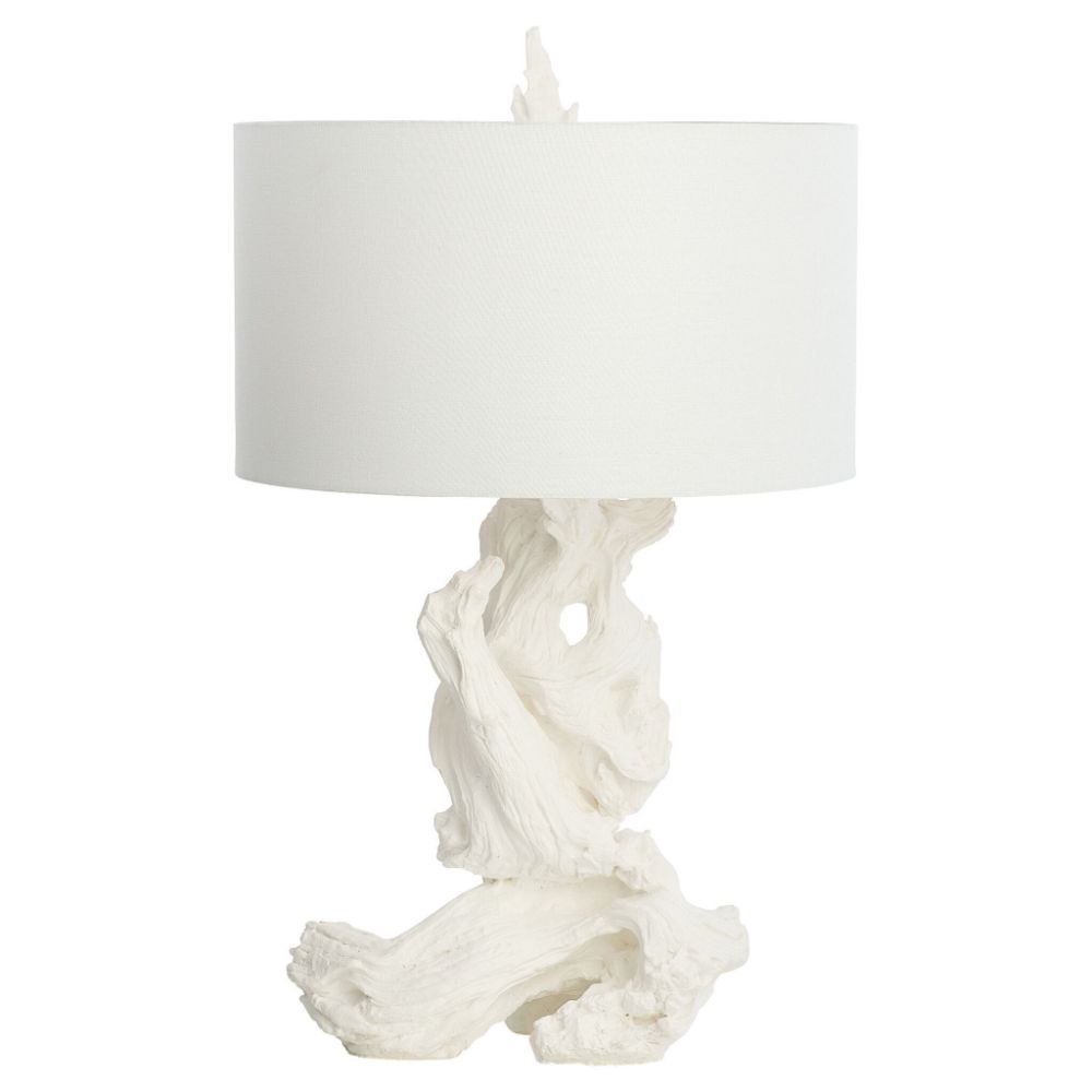 Cyan Design 11401 Driftwood Table Lamp in White