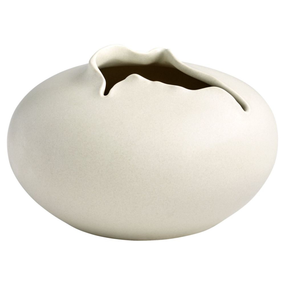 Cyan Design 11402 Small Tambora Vase in Off White