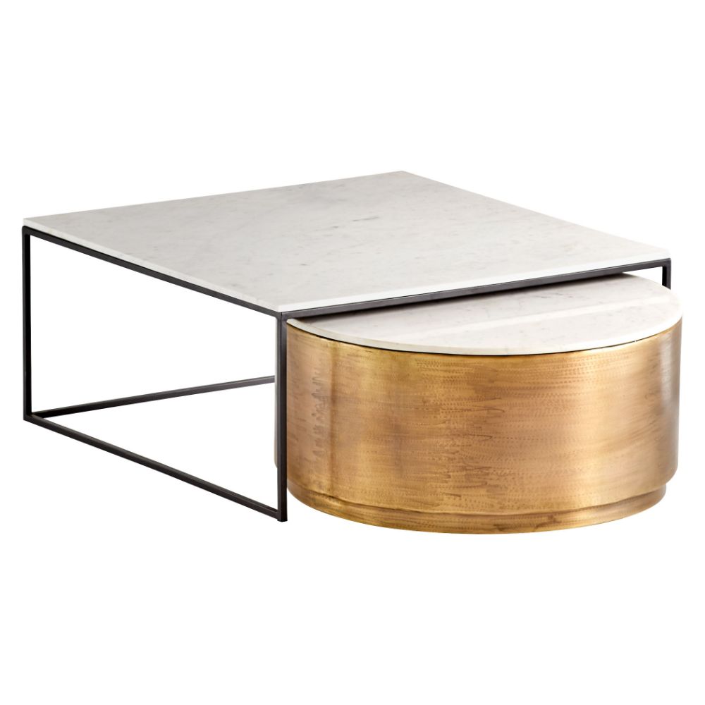 Cyan Design 11423 Nessman Nesting Tables in Bronze and Black