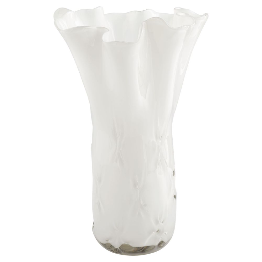 Cyan Design 11489 Bristol Vase |Opaque White