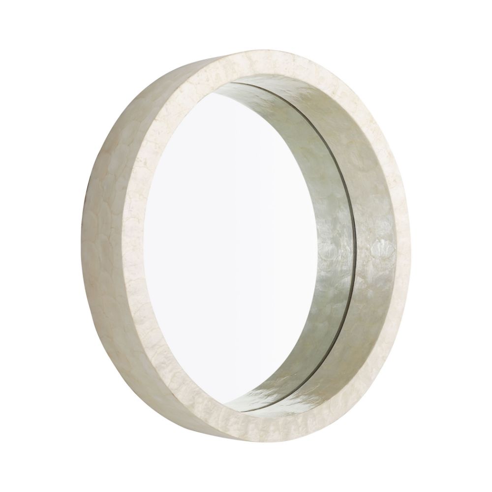 Cyan Design 11591 Triton Round Mirror|White-Small