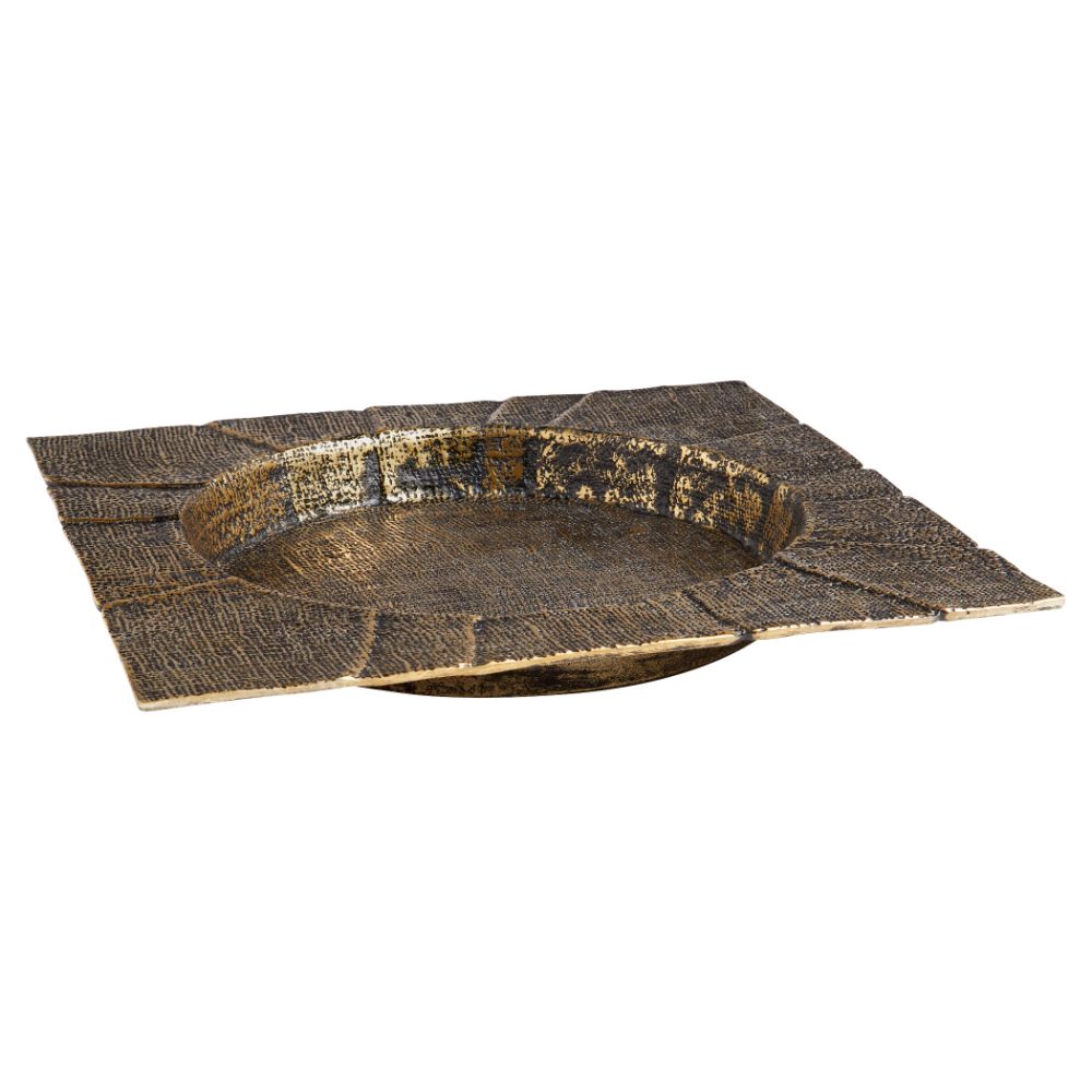 Cyan Design 11655 Baxter Tray| Antique Brass- Large