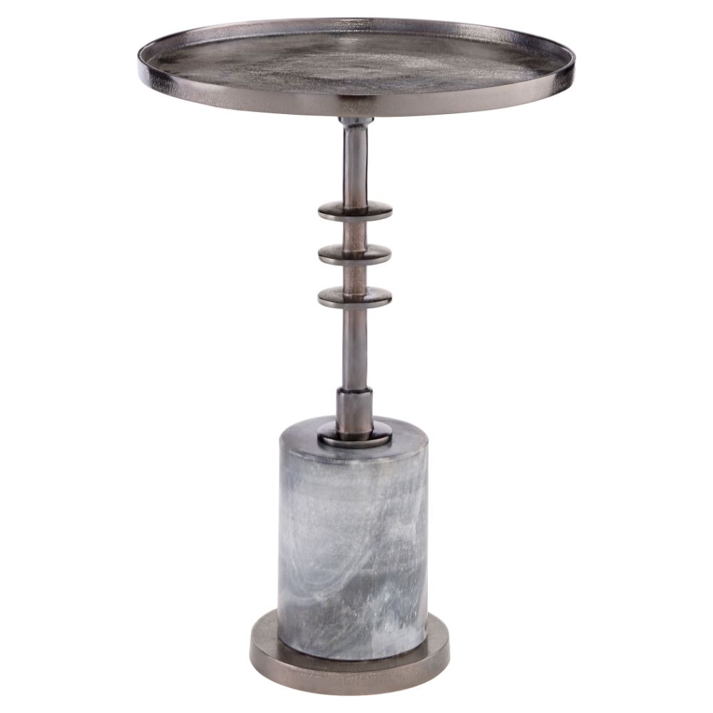 Cyan Design 11660 Jetson Accent Table in Blackened Nickel