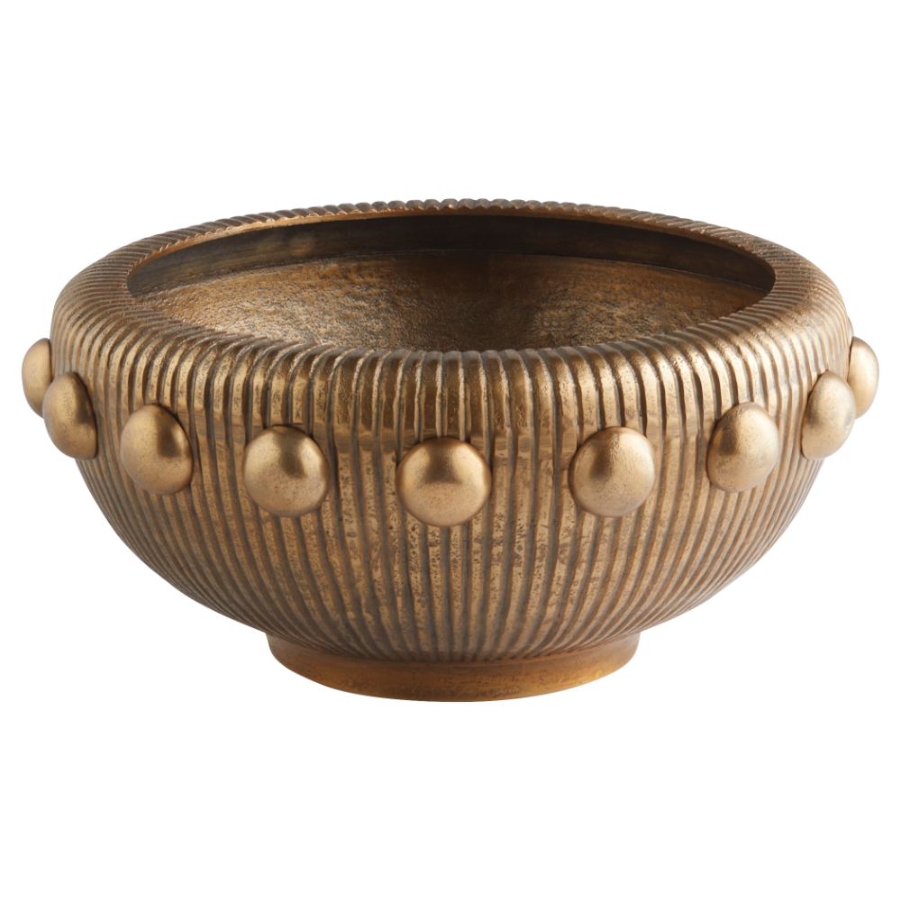 Cyan Design 11697 Batten Bowl |  Antique Brass