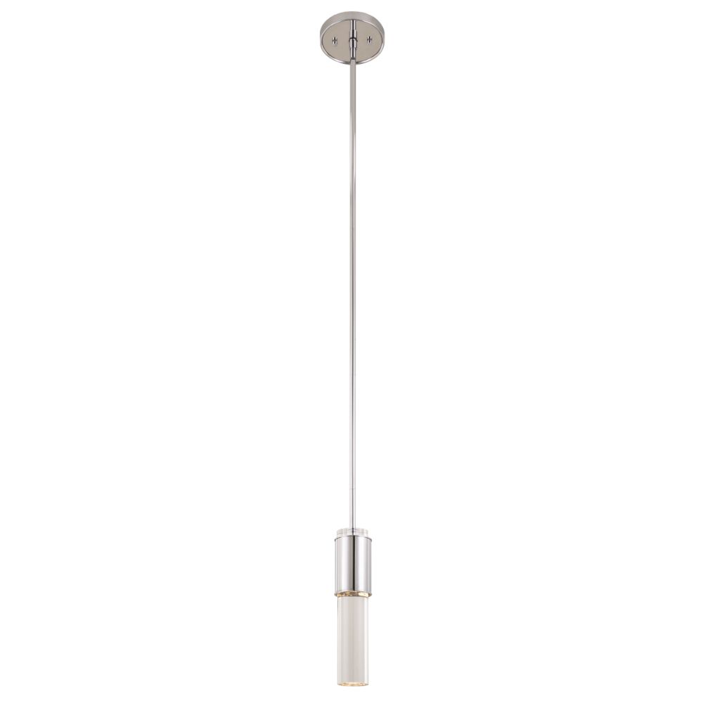 DVI Lighting DVP16210CH-CL Osprey Pendant in Chrome with Clear Glass