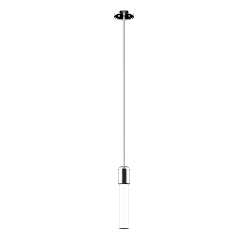 DVI Lighting DVP16213BN/CH-CL Osprey Pendant in Buffed Nickel and Chrome with Clear Glass