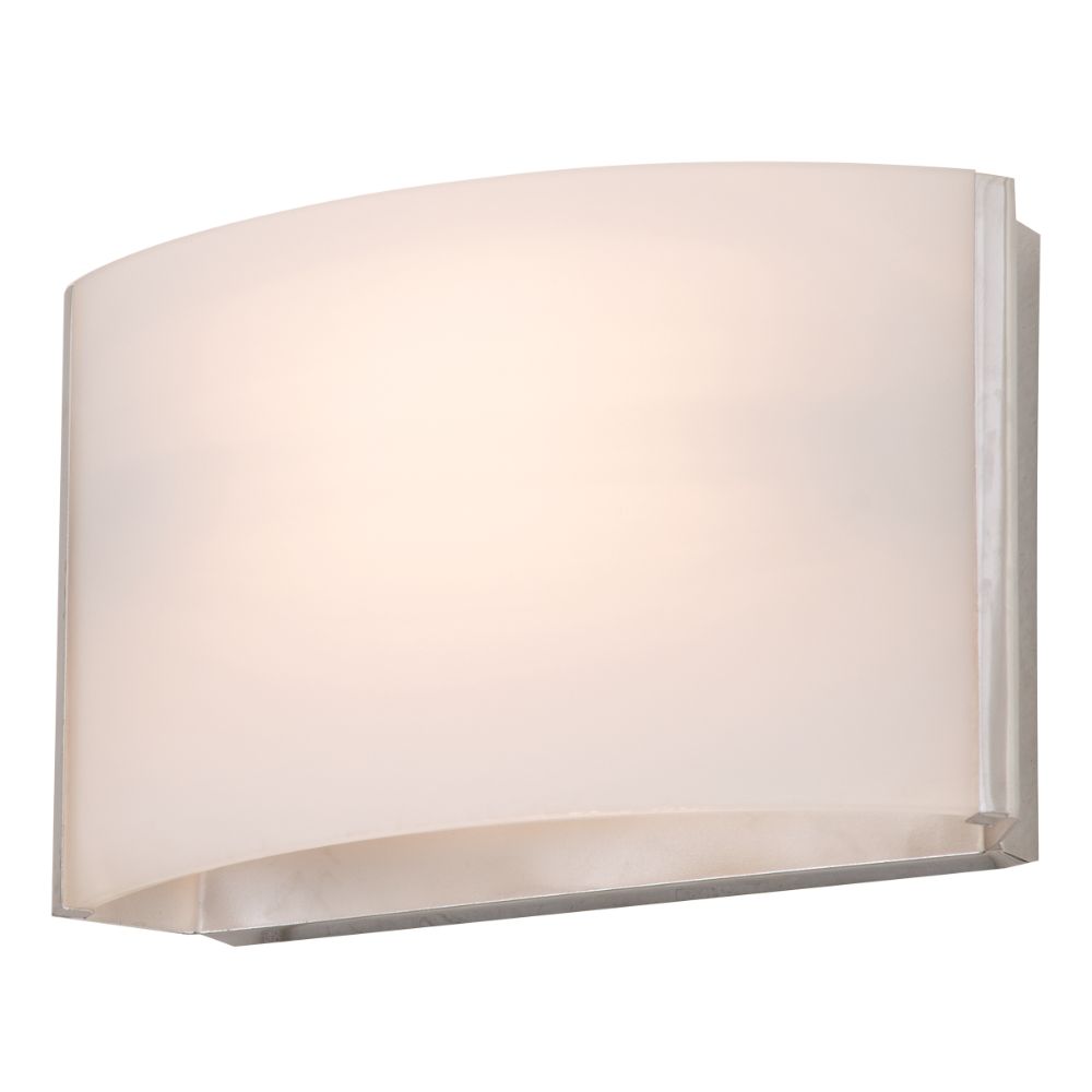 DVI Lighting DVP1701CH-OP Vanguard Sconce in Chrome with Half Opal Glass