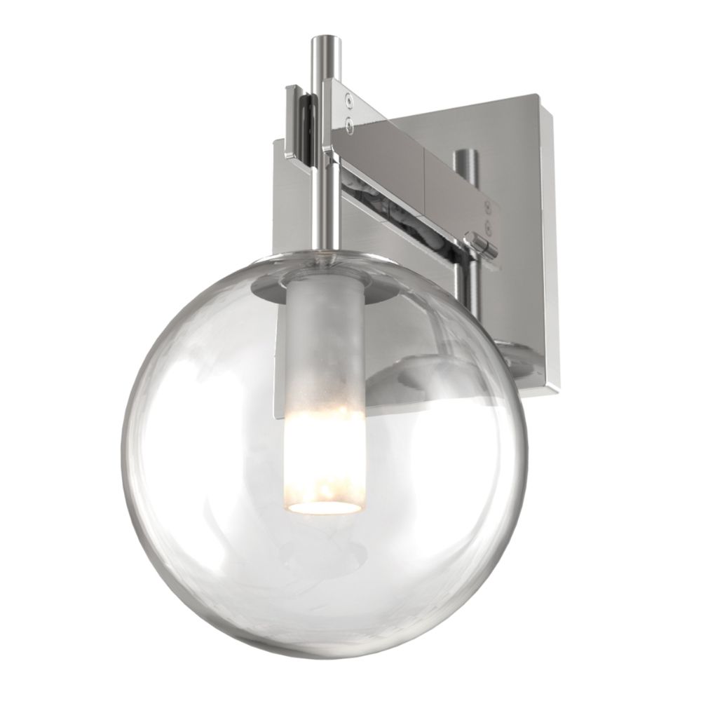 DVI Lighting DVP27001CH-CL Courcelette Sconce in Chrome with Clear Glass