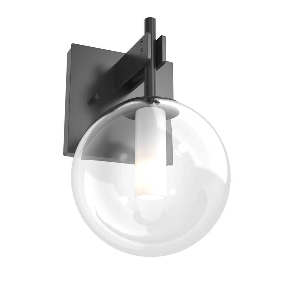 DVI Lighting DVP27001GR-CL Courcelette Sconce in Graphite with Clear Glass