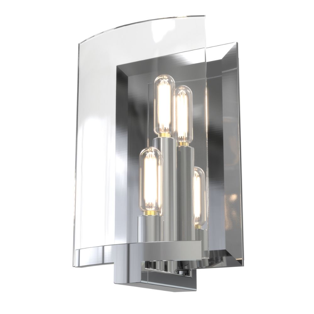DVI Lighting DVP29601CH-CL Pickford 2 Light Sconce in Chrome with Clear Glass