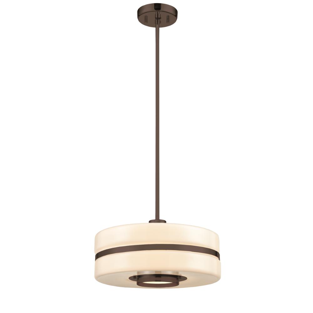 DVI Lighting DVP31610GR-TO Orchestra Pendant - Graphite with True Opal Glass