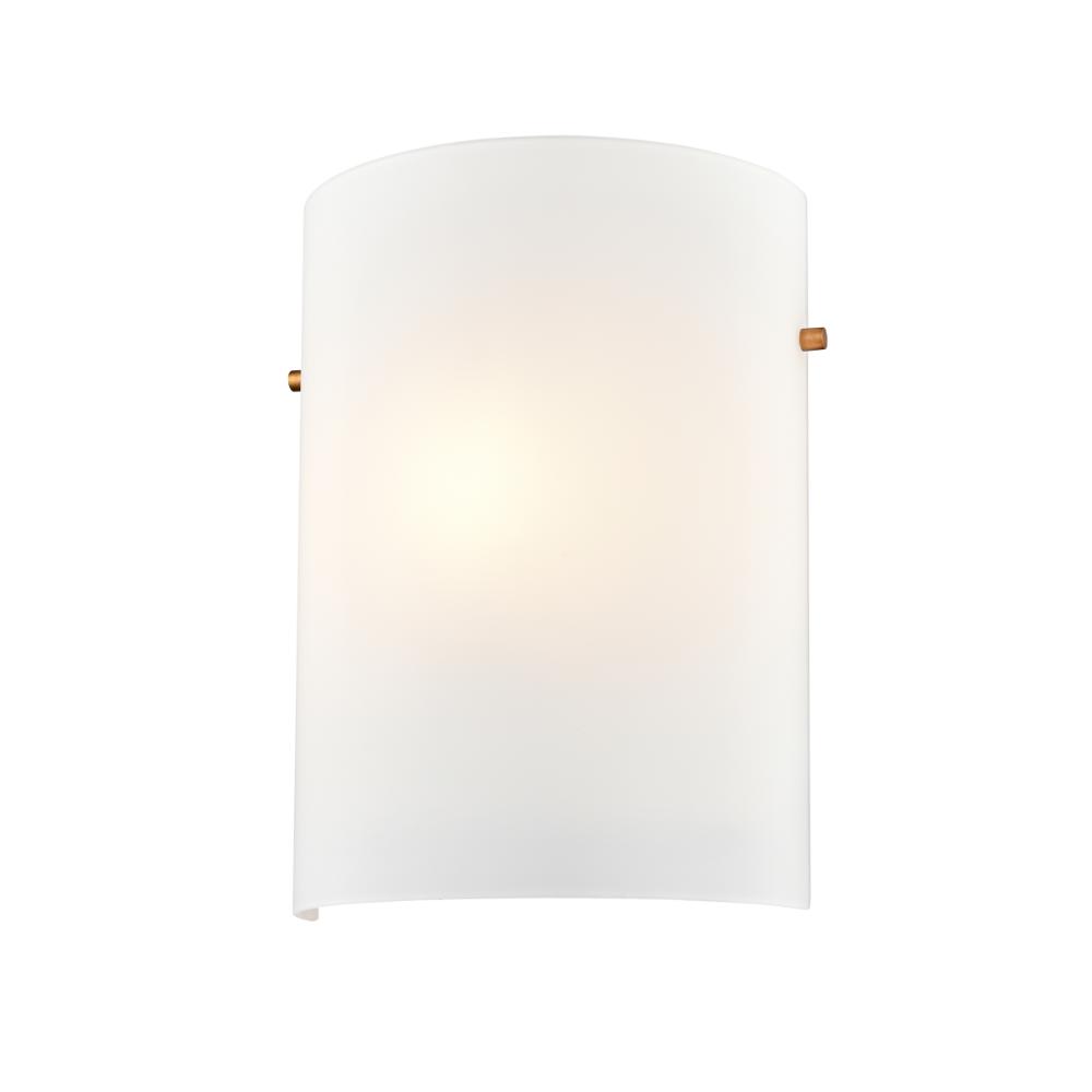 DVI Lighting DVP45501MF+MW-OP Gander Sconce in Multiple Finishes and Matte White with Half Opal Glass