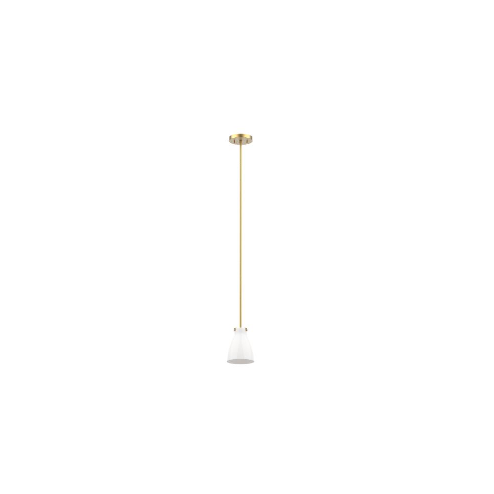 DVI Lighting DVP47021BR-TO Emma Pendant - Brass with True Opal Glass