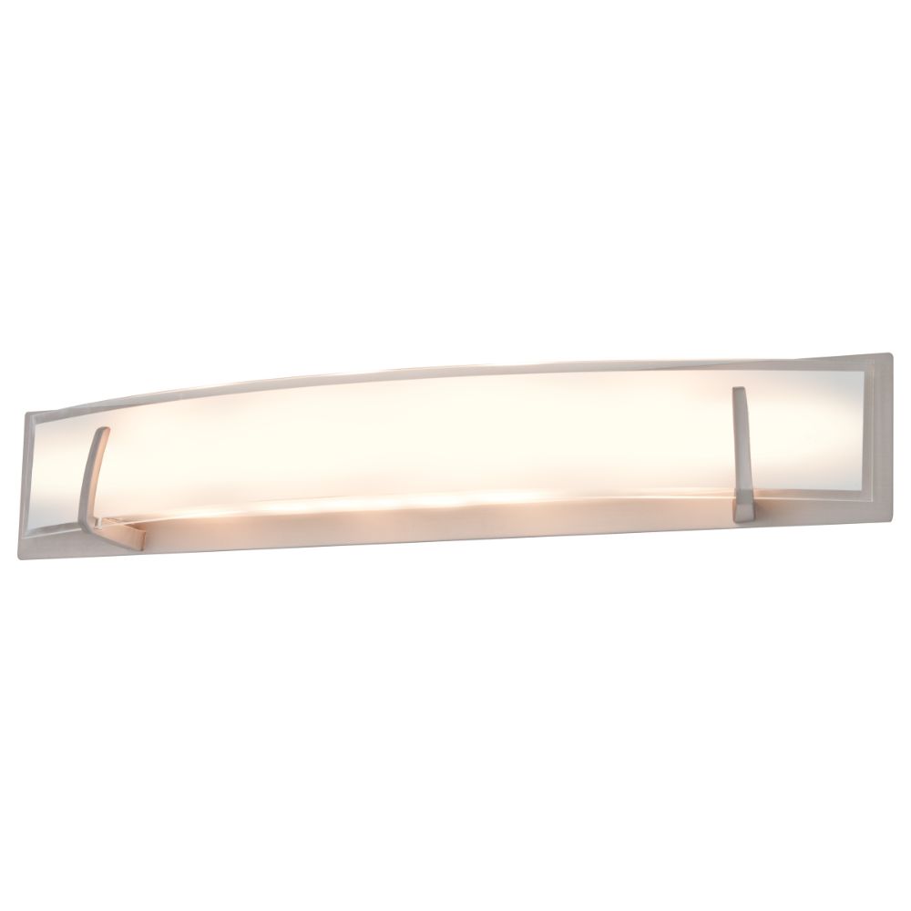 DVI Lighting DVP8194CH-OP Hyperion AC LED Large Vanity in Chrome with Half Opal Glass