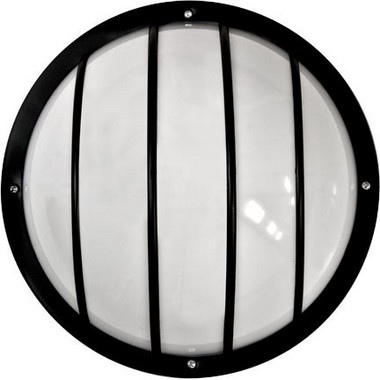 Dabmar Lighting W8310-B Polycarbonate Surface Mounted Wall Fixture in Black