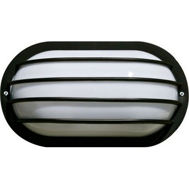 Dabmar Lighting W8410-B Polycarbonate Surface Mounted Wall Fixture in Black
