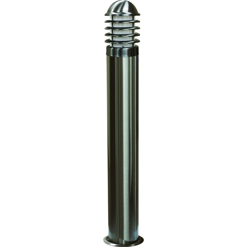 Dabmar Lighting D700-L6-RGBW-SS316 Stainless 316 Bollard Caged 120V E26 LED 6W RGBW in Stainless Steel 316