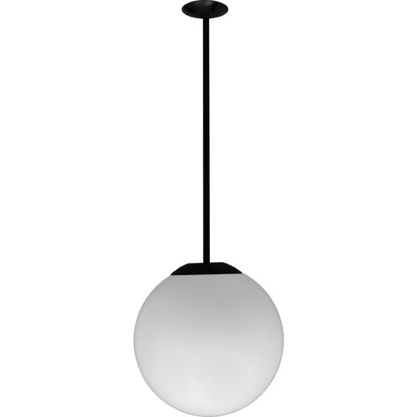 Dabmar Lighting D7502-24-VG 18" Ceiling Globe Fixture 24" Drop in Verde Green