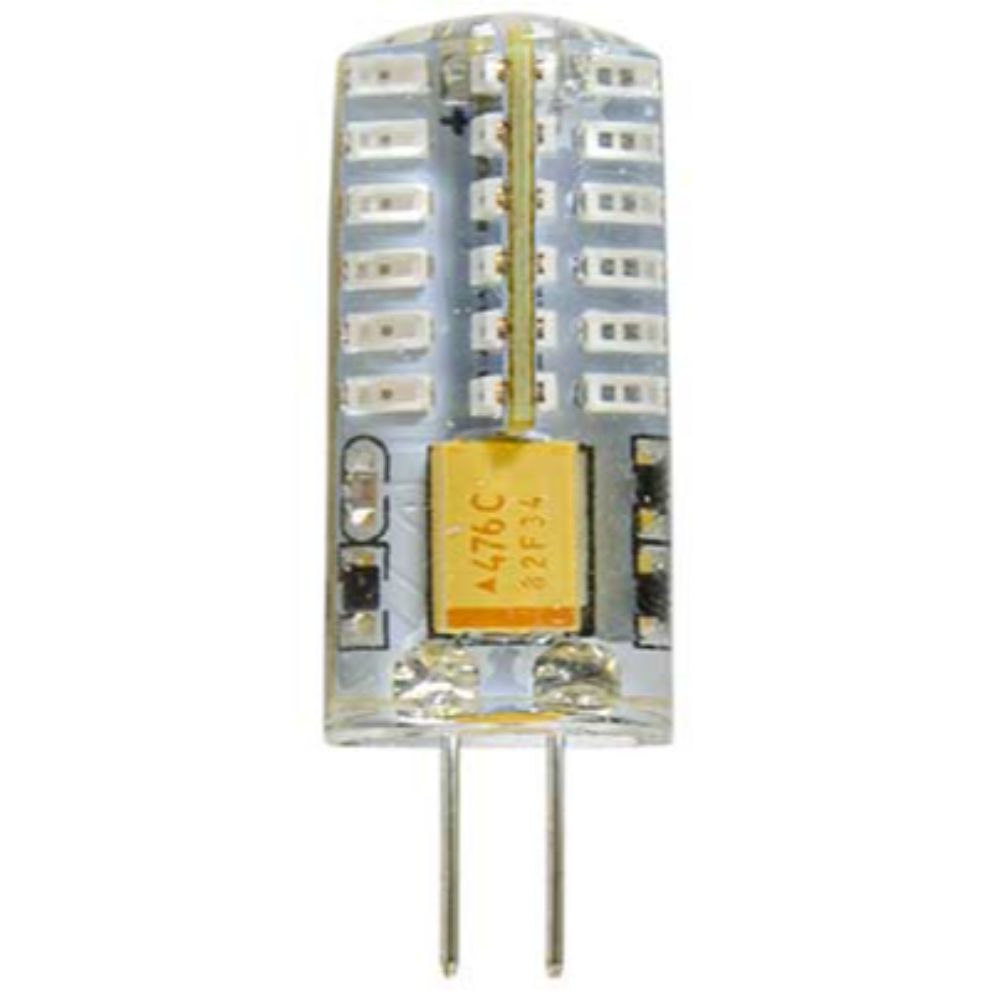 Dabmar Lighting DL-LED-G4S-3W-AMB BI-PIN SILICONE ROUND 3W LED 12V AMBER in Amber (Turtle safe)