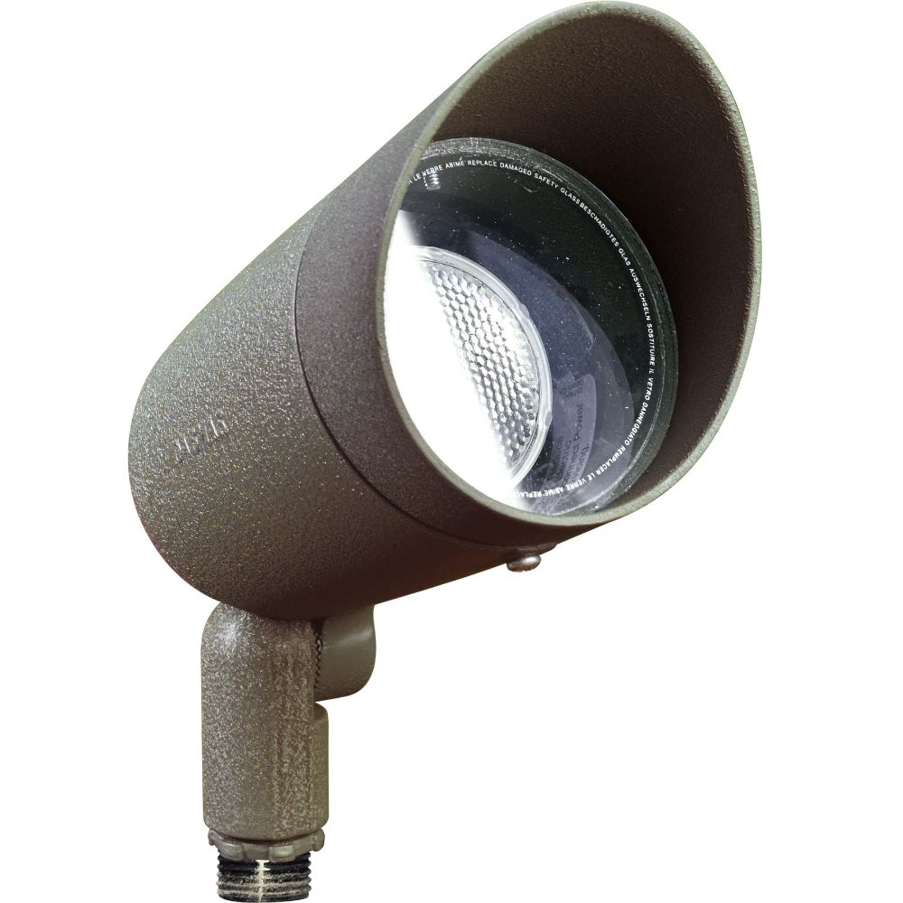 Dabmar Lighting DPR20-BZ-HOOD Cast Alum Spot Light 120V E26 No Lamp Hood in Bronze