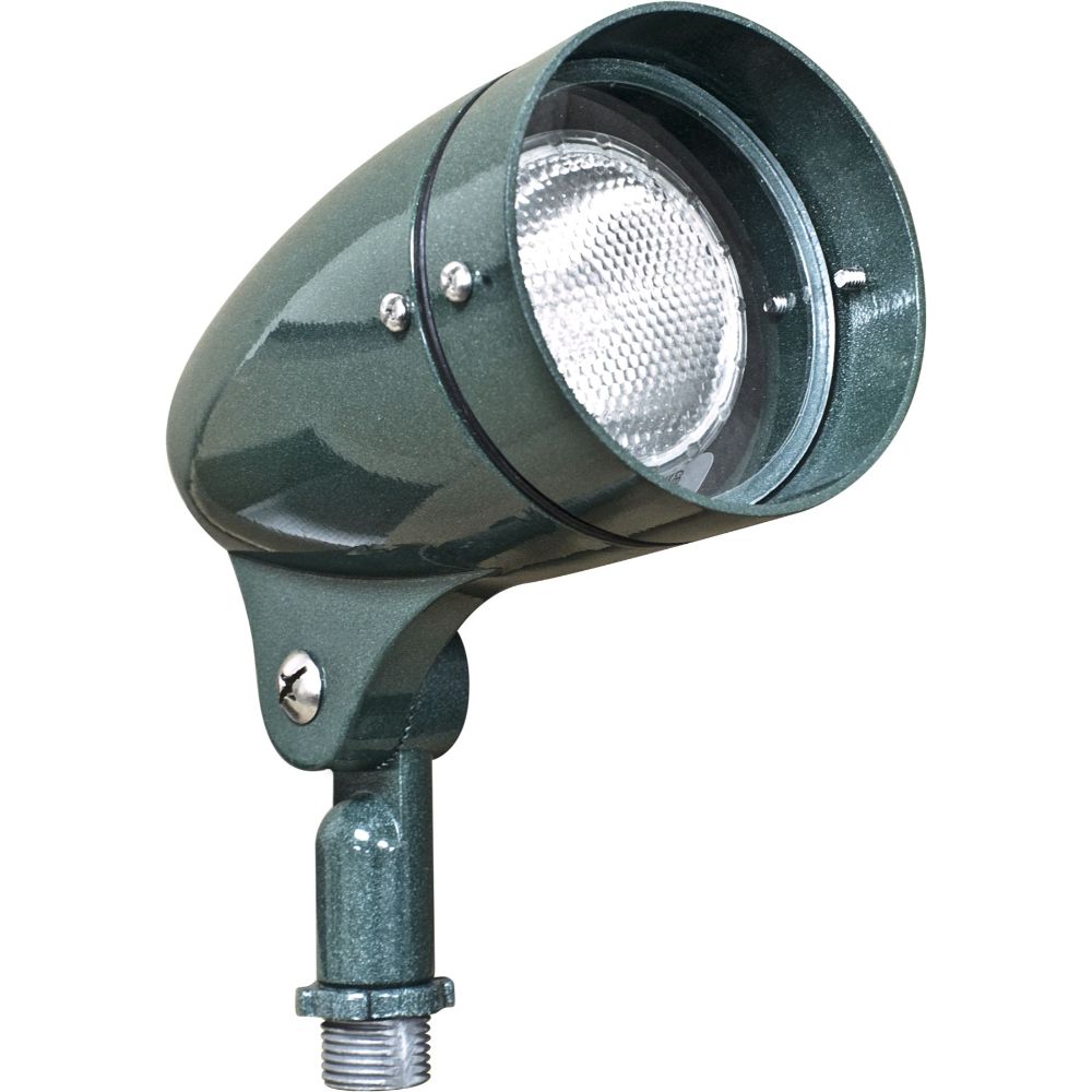 Dabmar Lighting DPR21-L7-27K-G Cast Alum Spot Light 120V E26 LED 7W 27K in Green