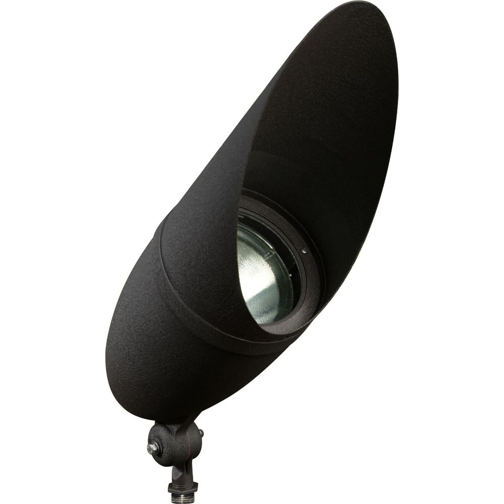 Dabmar Lighting DPR41-L15-RGBW-B-HOOD Cast Alum Spot Light 120V E26 LED 15W RGBW Hood in Black