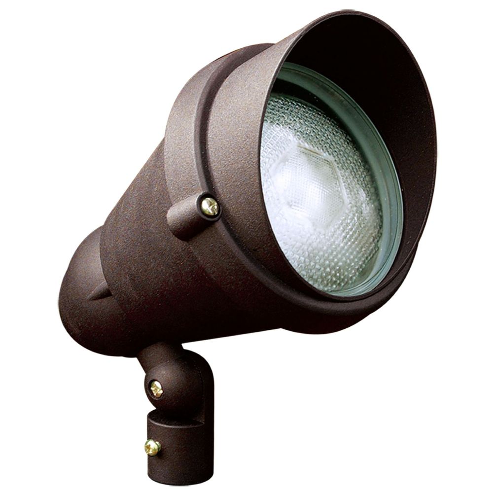 Dabmar Lighting DPR42-L12-RGBW-BZ-HOOD Cast Alum Spot Light 120V E26 LED 12W RGBW Hood in Bronze
