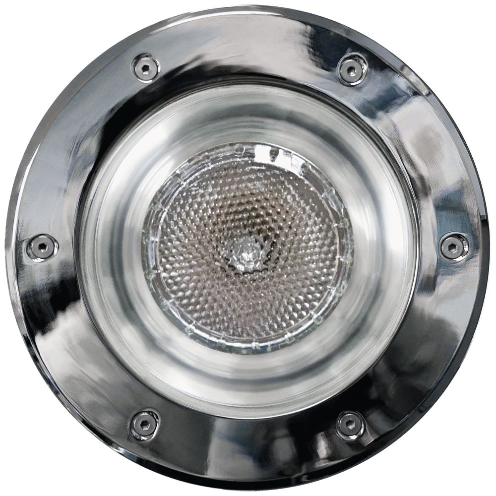 Dabmar Lighting DW1200-L25S-64K-SS304-GRL Stainless 304 Well Light w/ Grill 120V E26 LED 25W 64K Spot in Stainless Steel 304