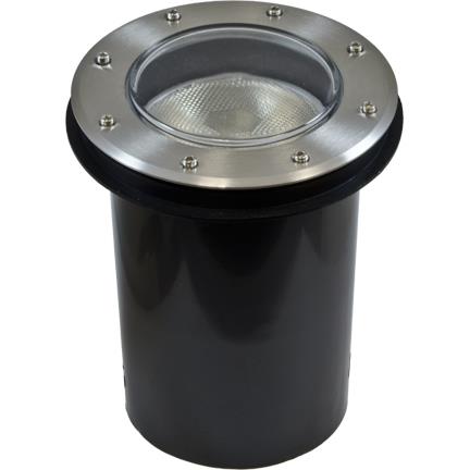 Dabmar Lighting DW4751-SS304 Medium In-Ground Well Light with Out Grill PAR38 120 Volts in Stainless Steel
