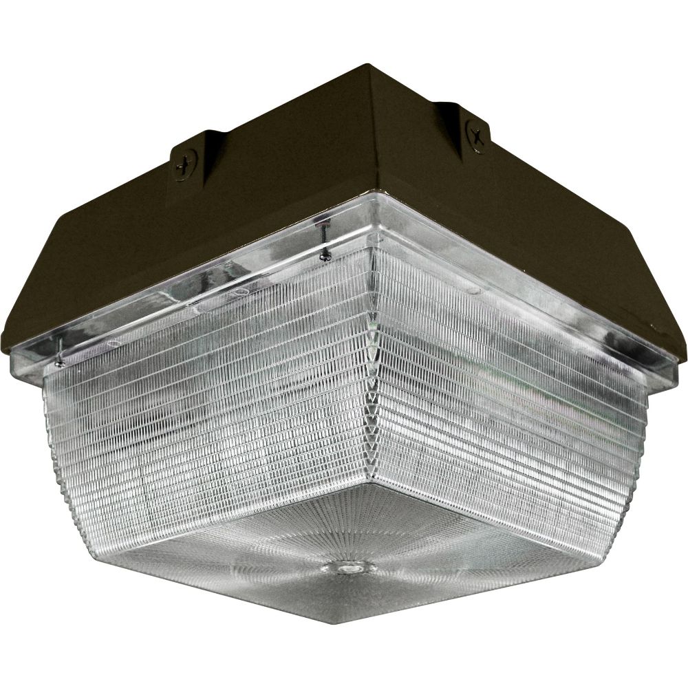 Dabmar Lighting DW8870-BZ Cast Alum Medium Square Surface Mounted Ceiling Fixture 120V G24 No Lamp in Bronze