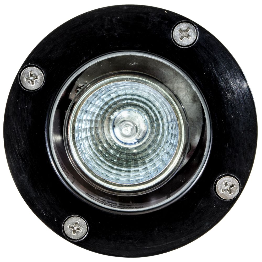 Dabmar Lighting FG318-B Fiberglass Well Light Without Grill 20W MR16 12V in Black
