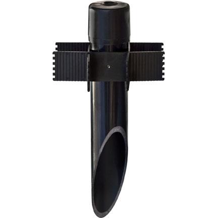 Dabmar Lighting LV-S6-B 2 1/2" x 1/2" PVC Ground Post Spike in Black
