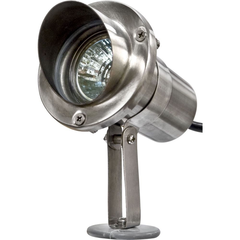 Dabmar Lighting LV11-SS304 Stainless 304 Spot Light 12V 2-Pin No Lamp Hood in Stainless Steel 304