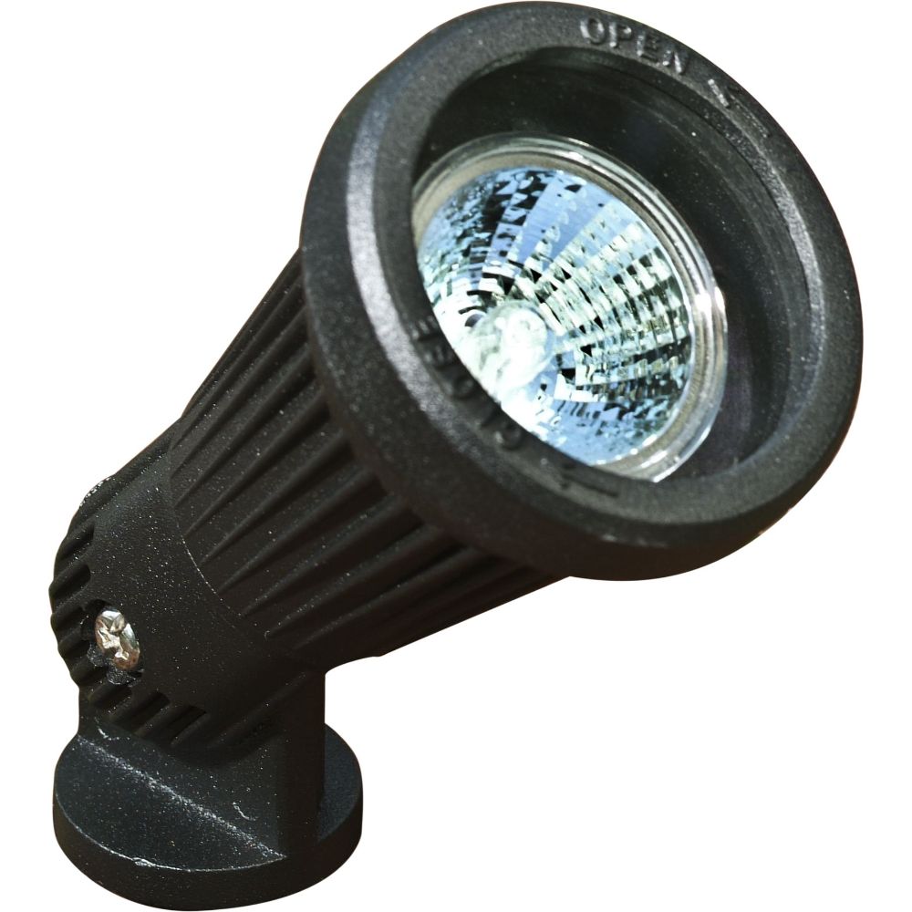 Dabmar Lighting LV200-L3-65K-B Cast Alum Spot Light 12V 2-Pin LED 3W 65K in Black