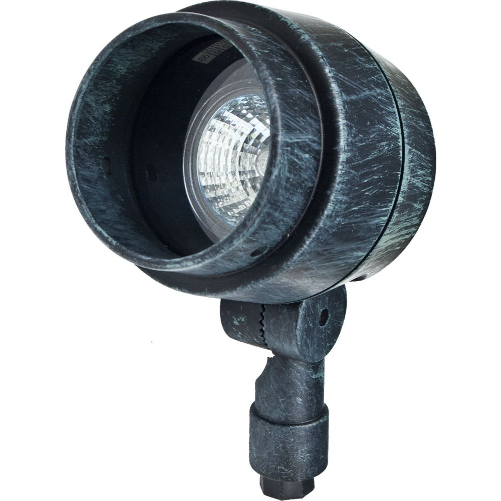 Dabmar Lighting LV201-L3-27K-PG Cast Alum Spot Light 12V 2-Pin LED 3W 27K in Patina Green