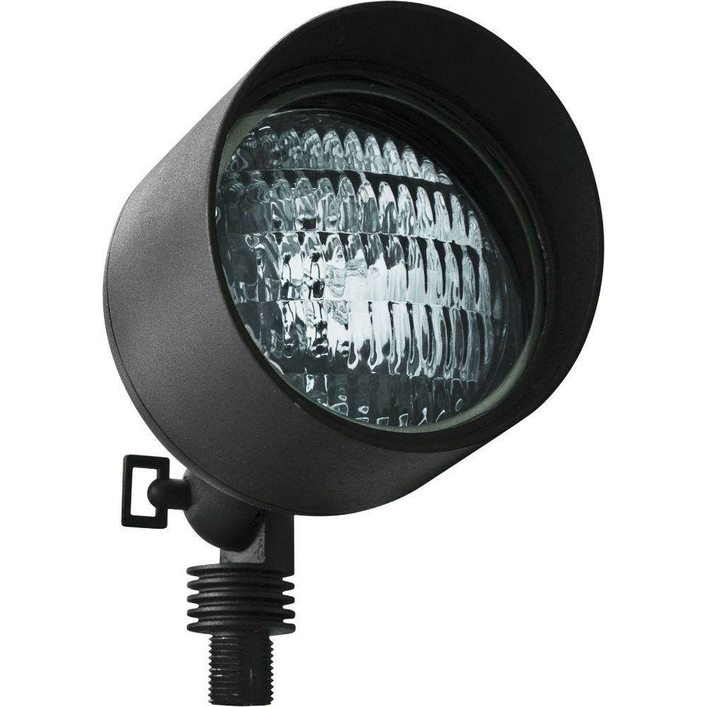 Dabmar Lighting LV23-L4-30K-B Cast Alum Spot Light 12V Screw LED 4W 30K Hood in Black