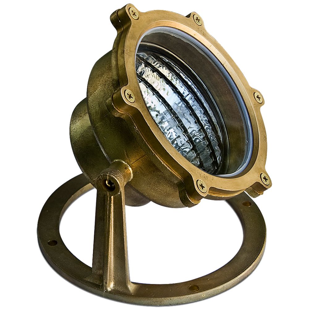 Dabmar Lighting LV308-L4-64K-BS Brass Underwater Light 12V Screw LED 4W 64K in Brass