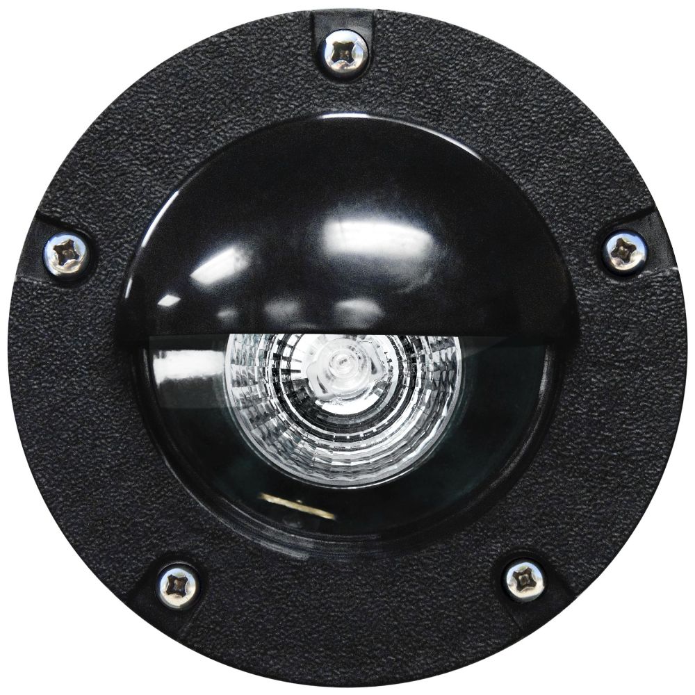 Dabmar Lighting LV344-B Polybutylene Terephthalate Adjustable In-Ground Well Light with Eyelid in Black