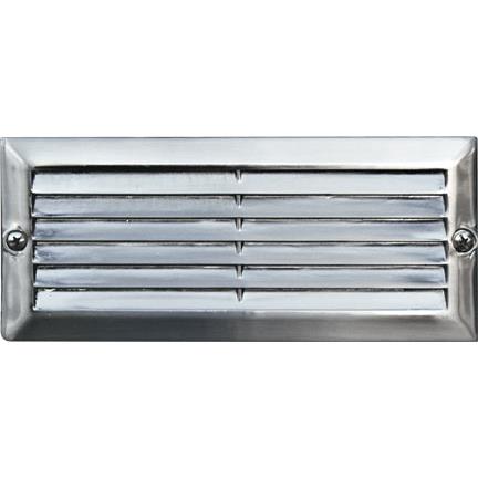 Dabmar Lighting LV600-SS304 Recessed Stainless Steel Louvered Brick / Step / Wall Light in 304 Stainless Steel